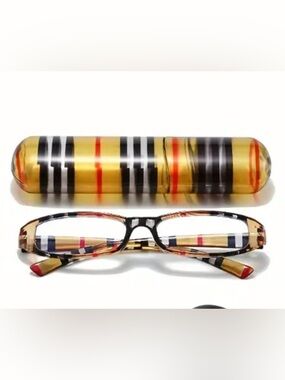 BURBERRY STYLE PLAID READERS WITH CASE